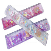 Scale Ruler for Kids – Doll Theme Scale for Girls, Glitter Scale Ruler Set for Students, Stationary Gifts for Kids, Return Gifts, Glitter Scale - 3 Pcs